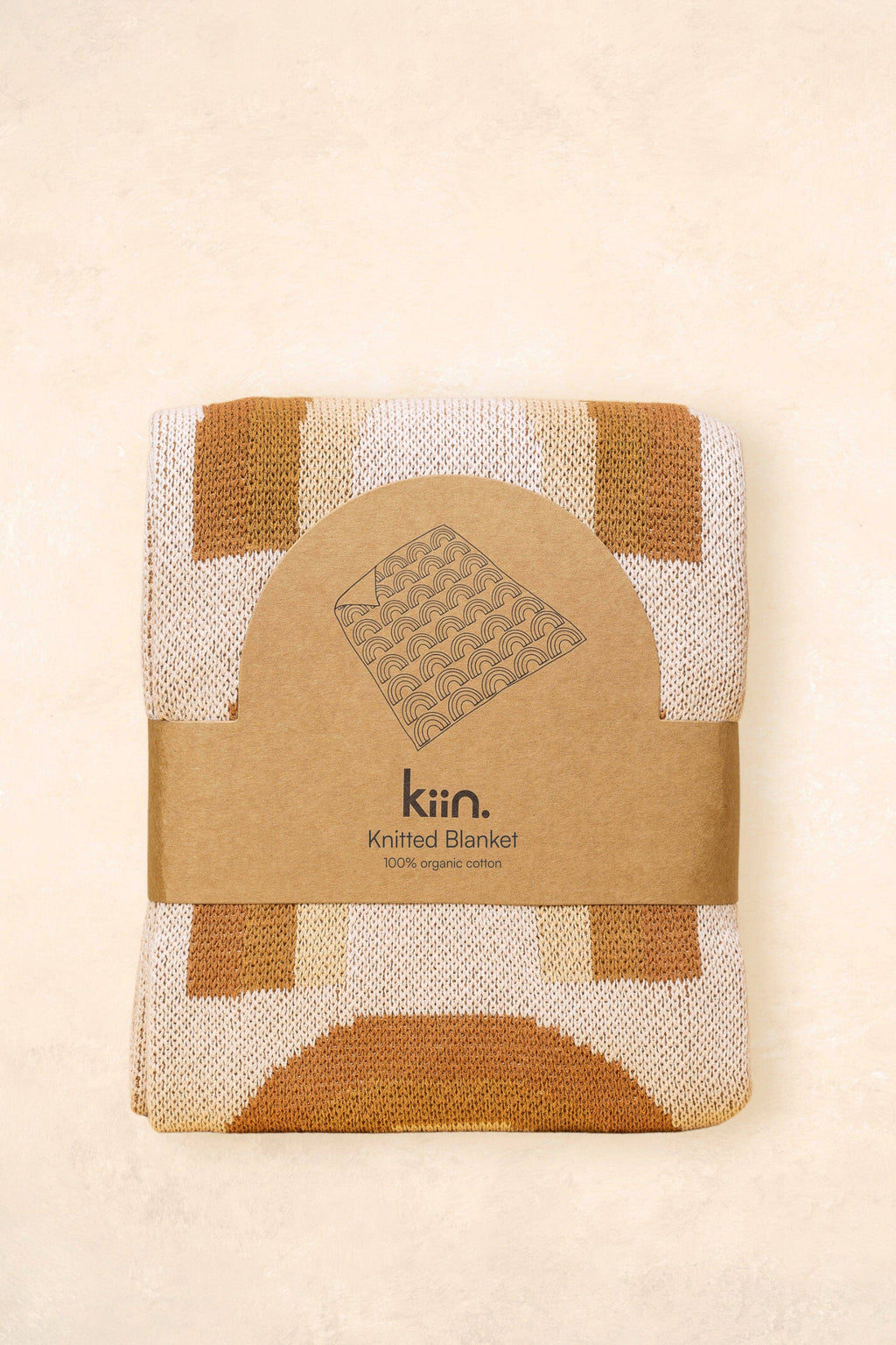 Organic Cotton Knitted Blanket: Bloom