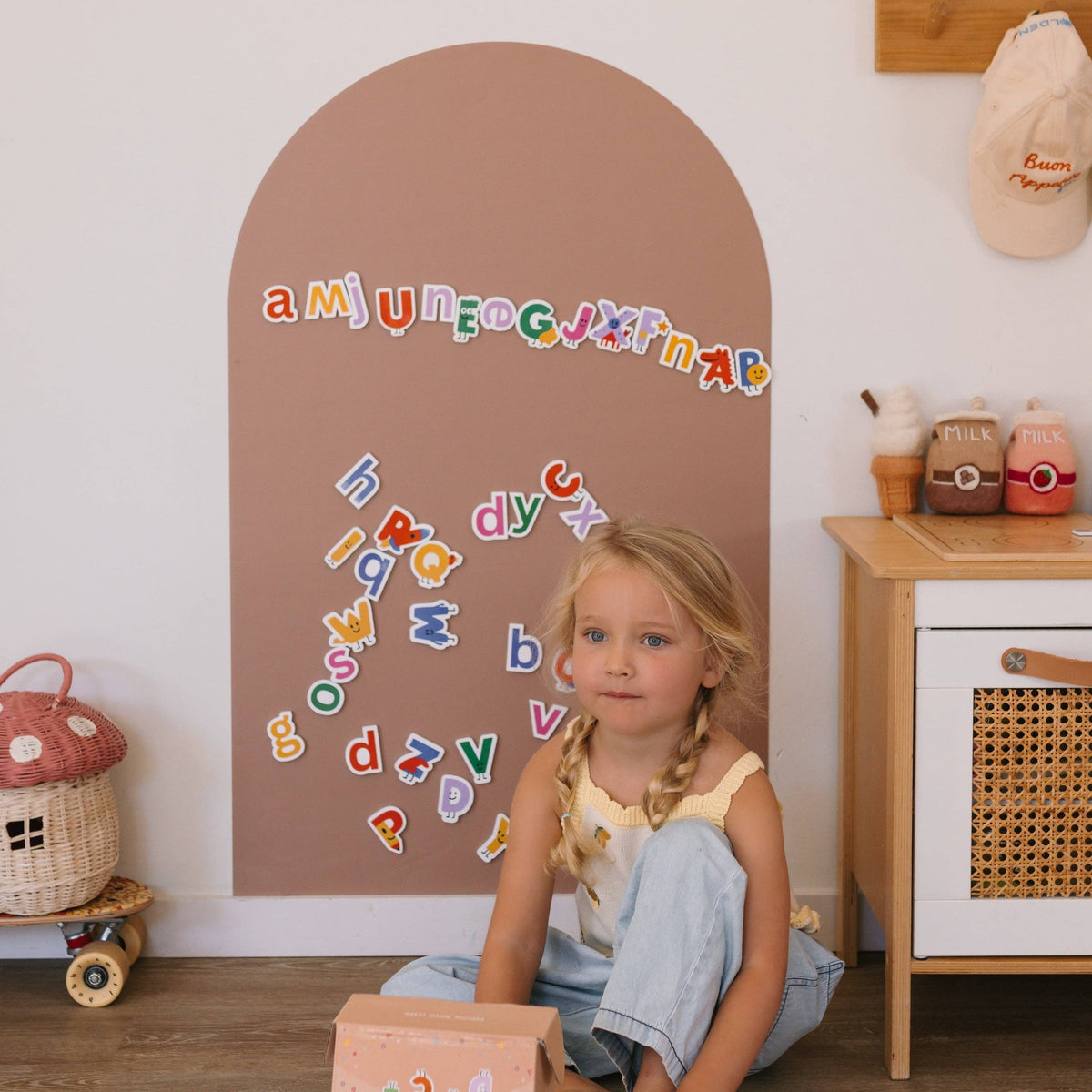 Magnetic Playwall™ | Renter-Friendly Magnetic Wall Decal: Rose