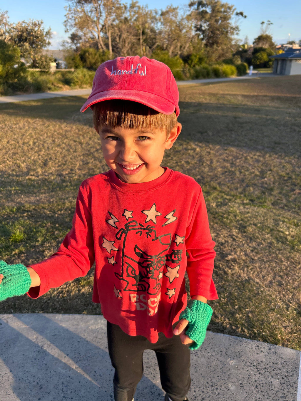 Handful Kids Cap: Cherry w/ Cream