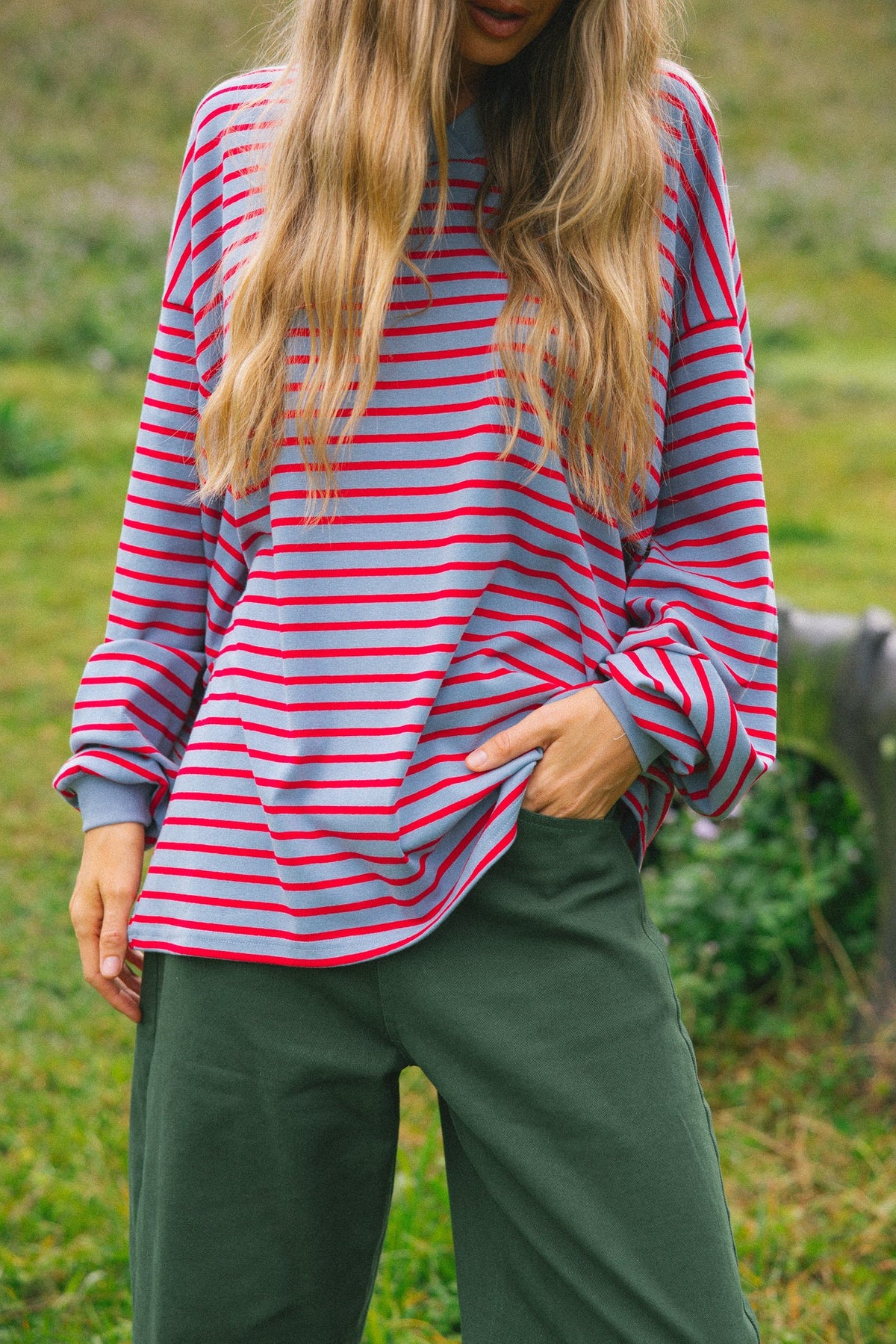 Nautical Long Sleeve - Cherry