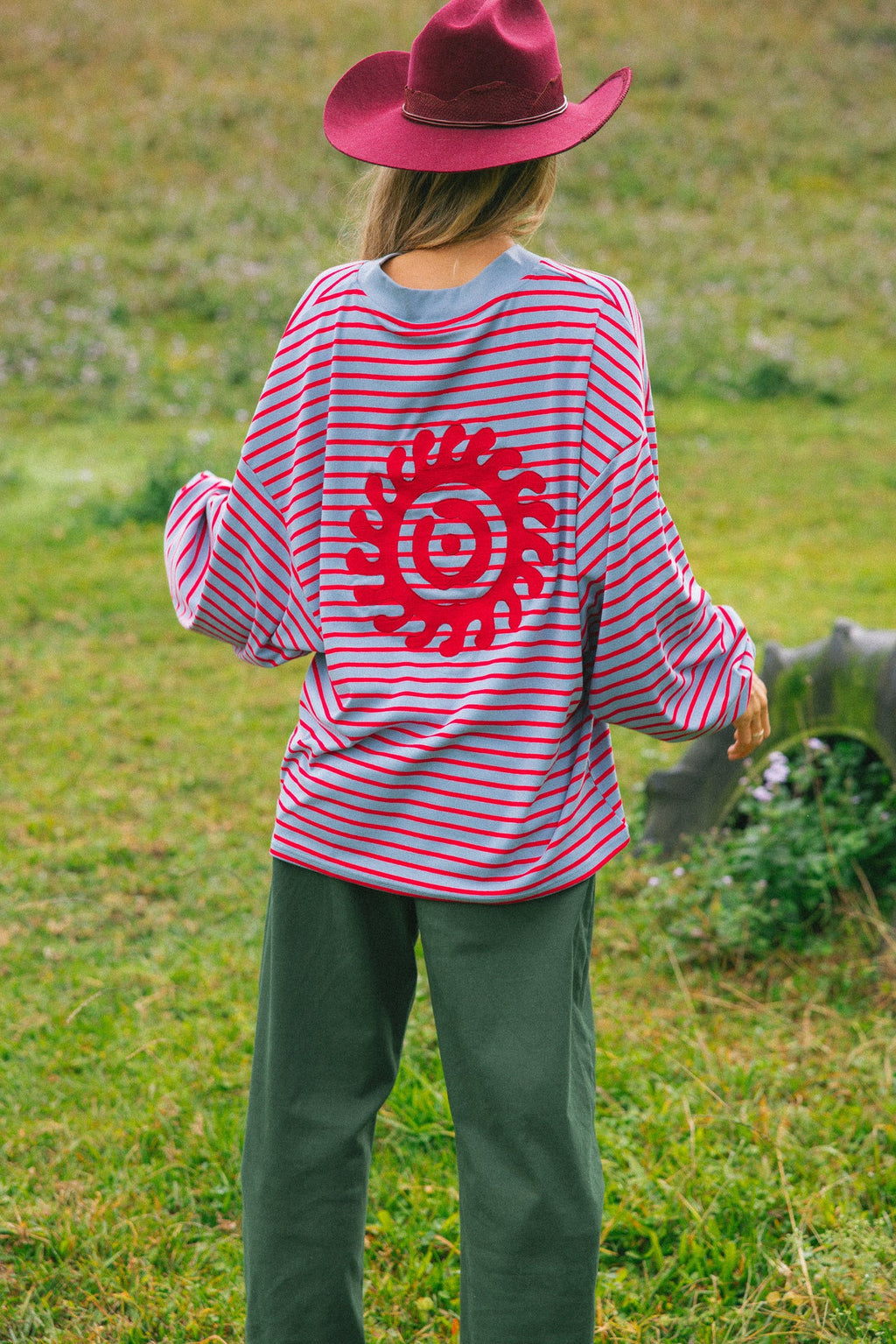 Nautical Long Sleeve - Cherry