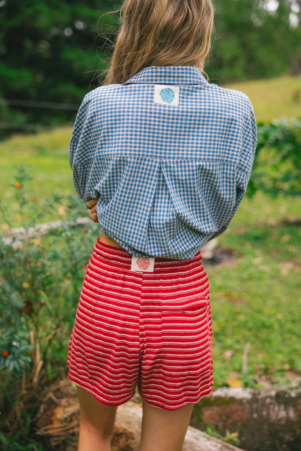 Cracker Day Club Basic Shorts - Ruby Stripe