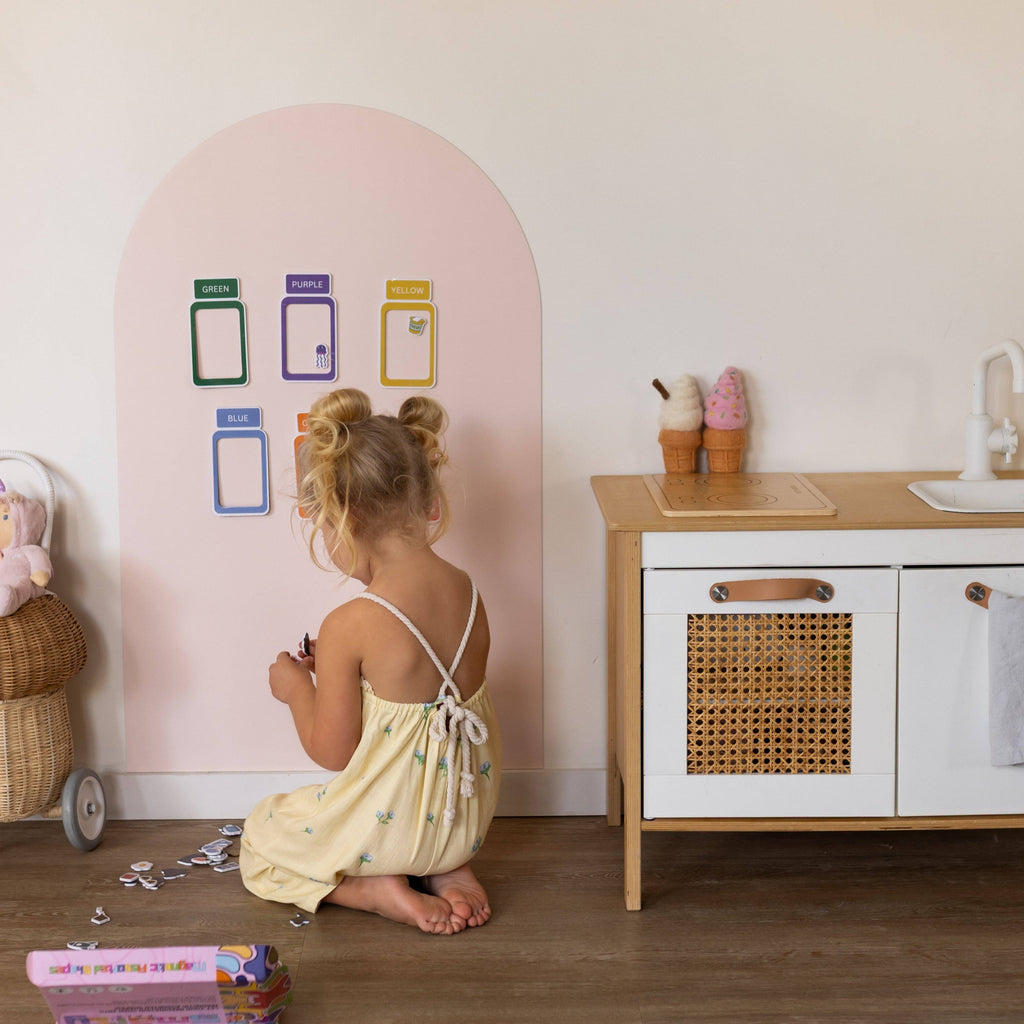Magnetic Playwall™ | Renter-Friendly Magnetic Wall Decal: Lavender