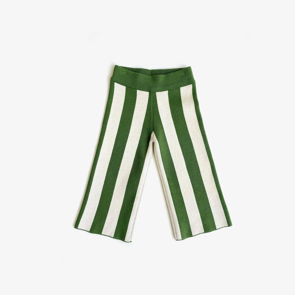Organic Knit Clover Stripe Pants: 4