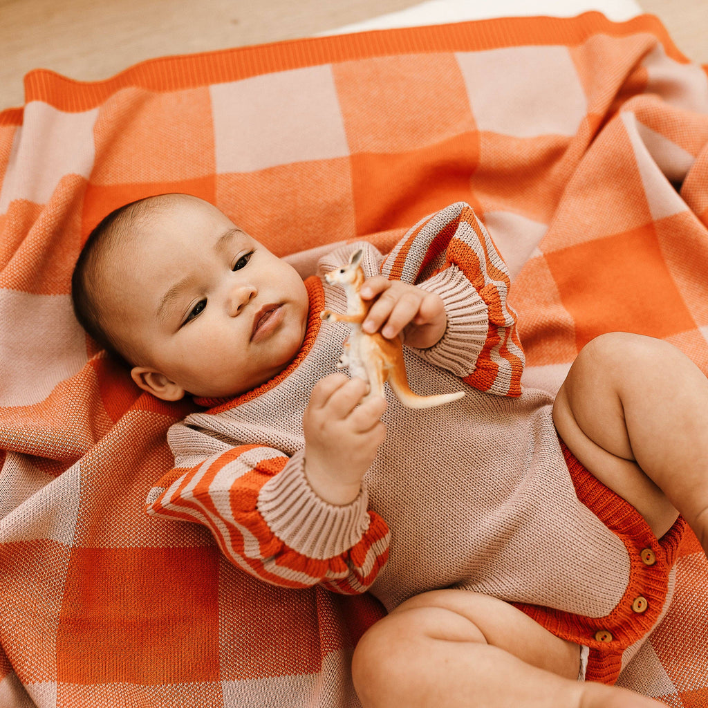 Bubble Knit Romper: 6-12