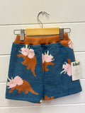 Kind Clothes Club Dino Terry Shorts | Size 1