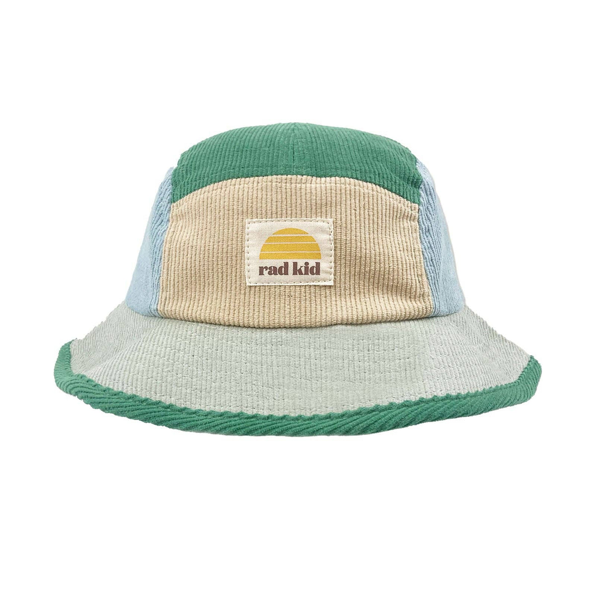 Rad Kid 5 Panel Spliced Bucket Hat - Lagoon: TODDLER