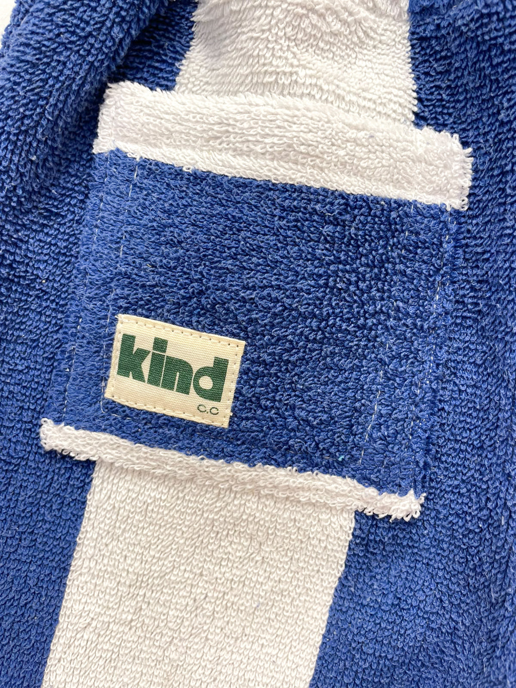 Blue Stripe Terry Shorts | Size 2