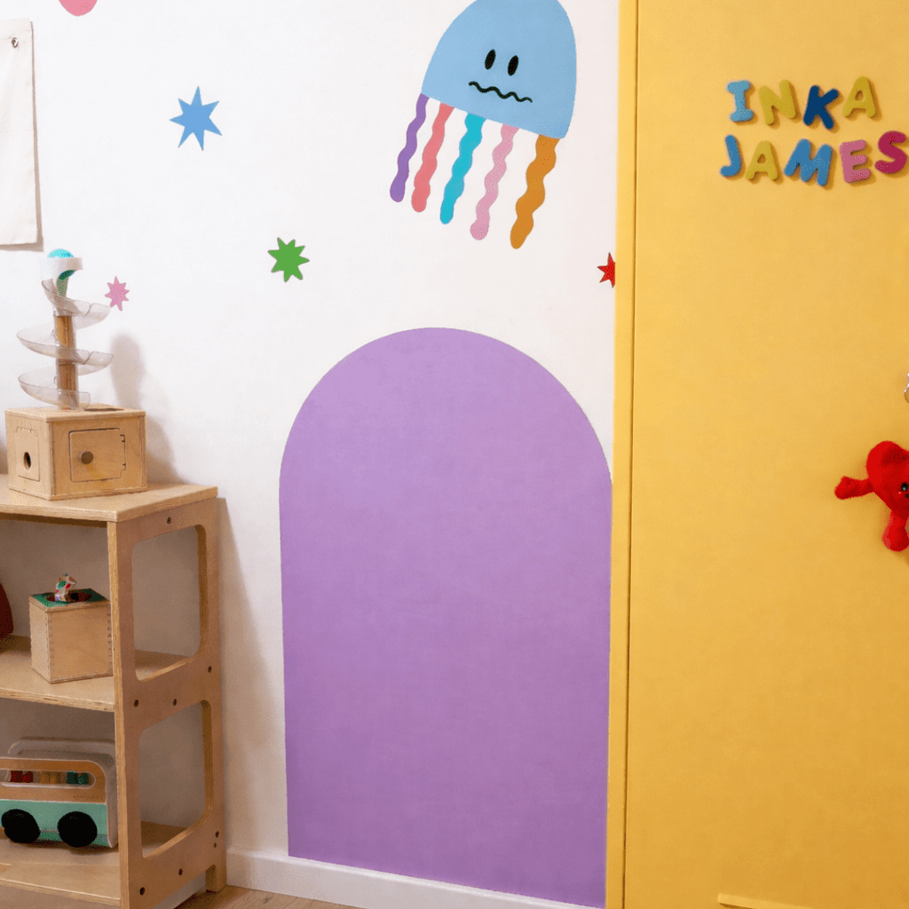 Magnetic Playwall™ | Renter-Friendly Magnetic Wall Decal: Lavender