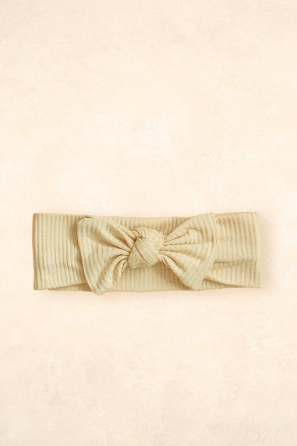 Bamboo Stretch Bow Headband - Oat