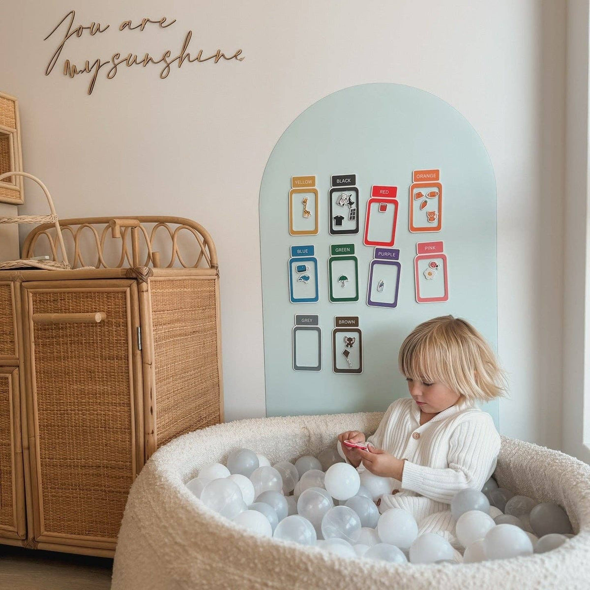 Magnetic Playwall™ | Renter-Friendly Magnetic Wall Decal: Rose