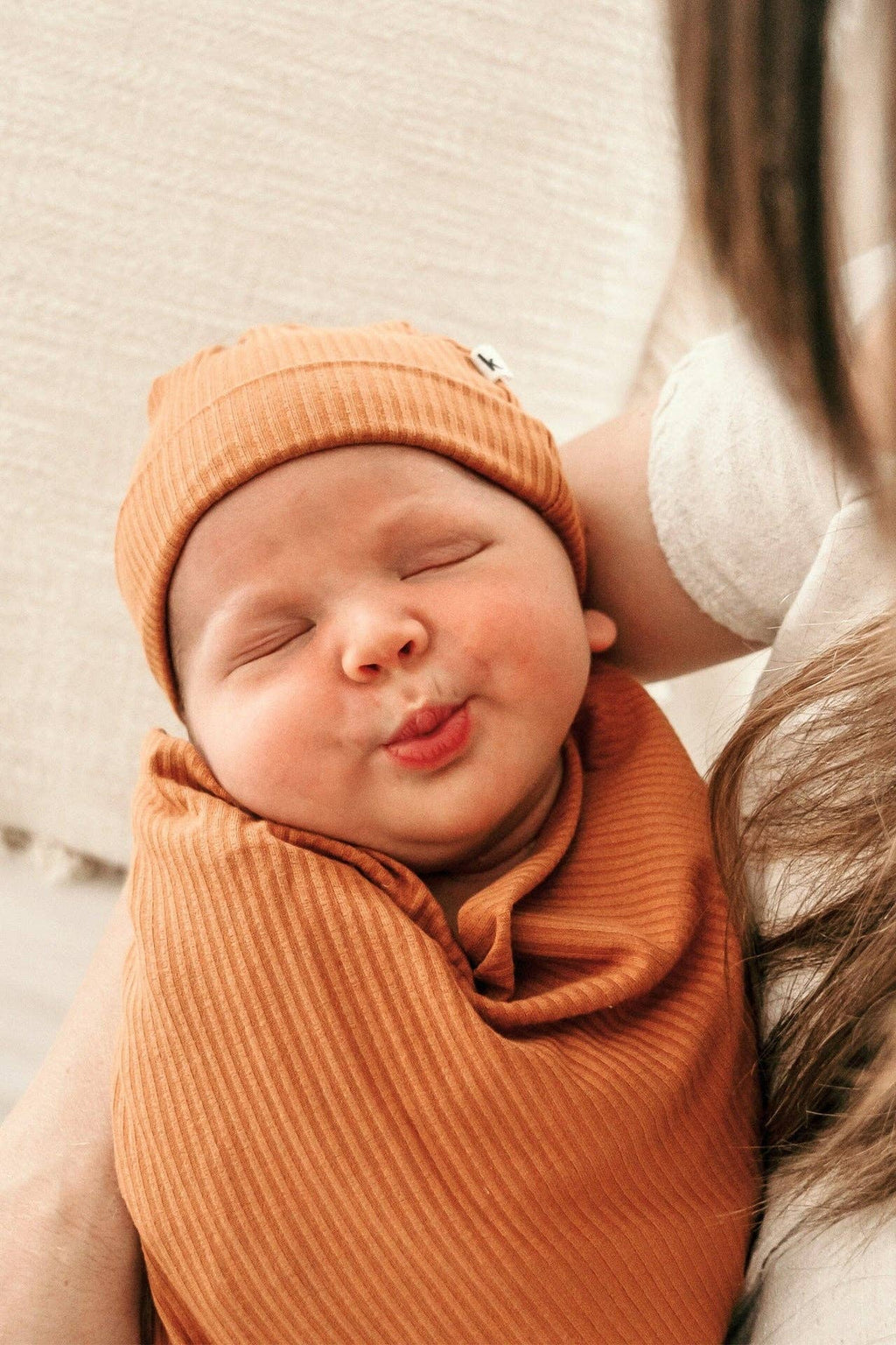 Bamboo Stretch Beanie - Caramel