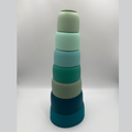 Milk Addict Under the Sea Silicone Stacking Cups - Midnight Tide