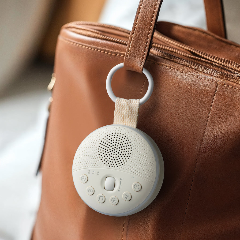 Zoe Sage Portable White Noise Machine & Night Light - White