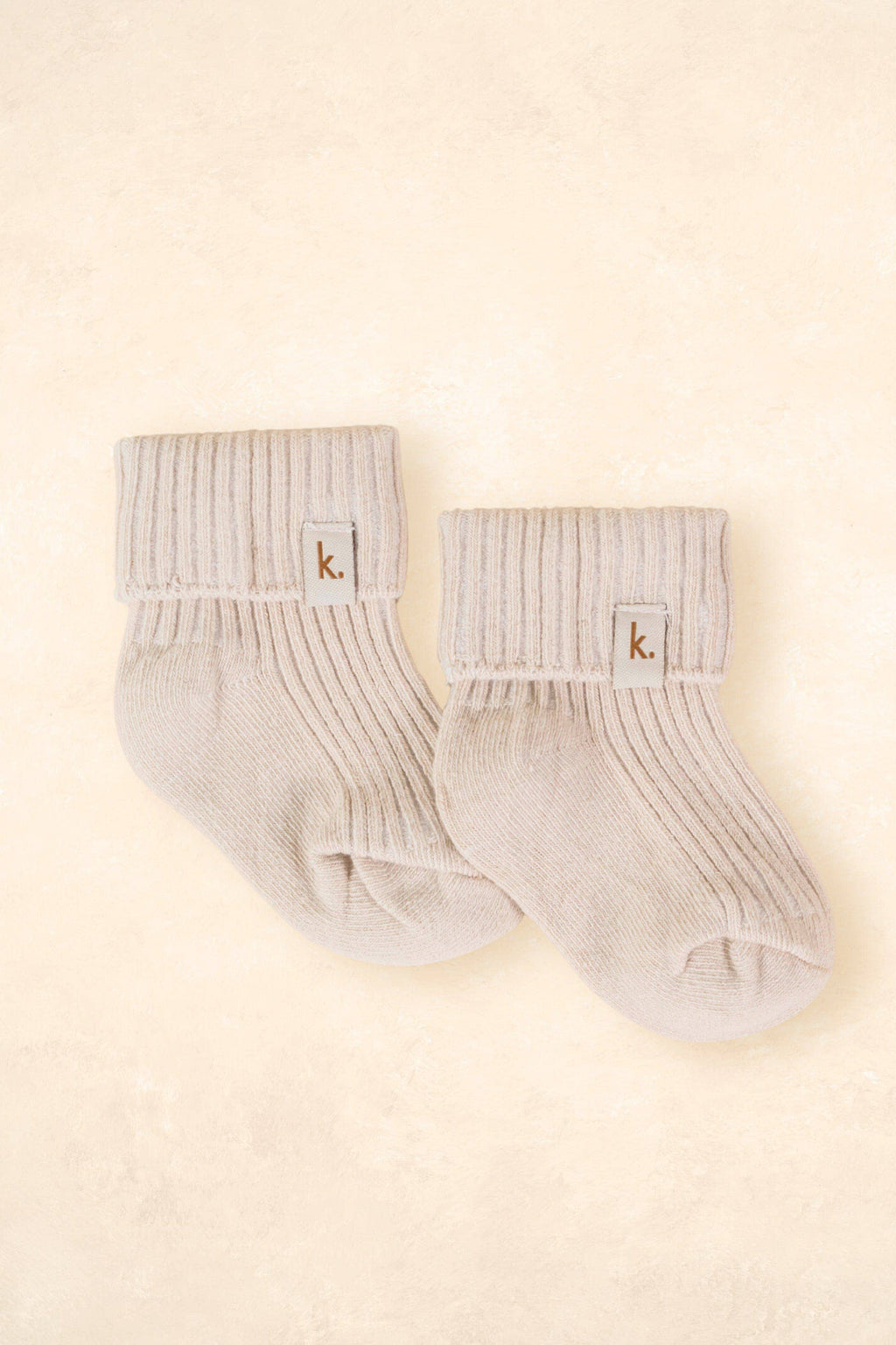 Cotton Ribbed Baby Socks: Sage / 6-12 Months