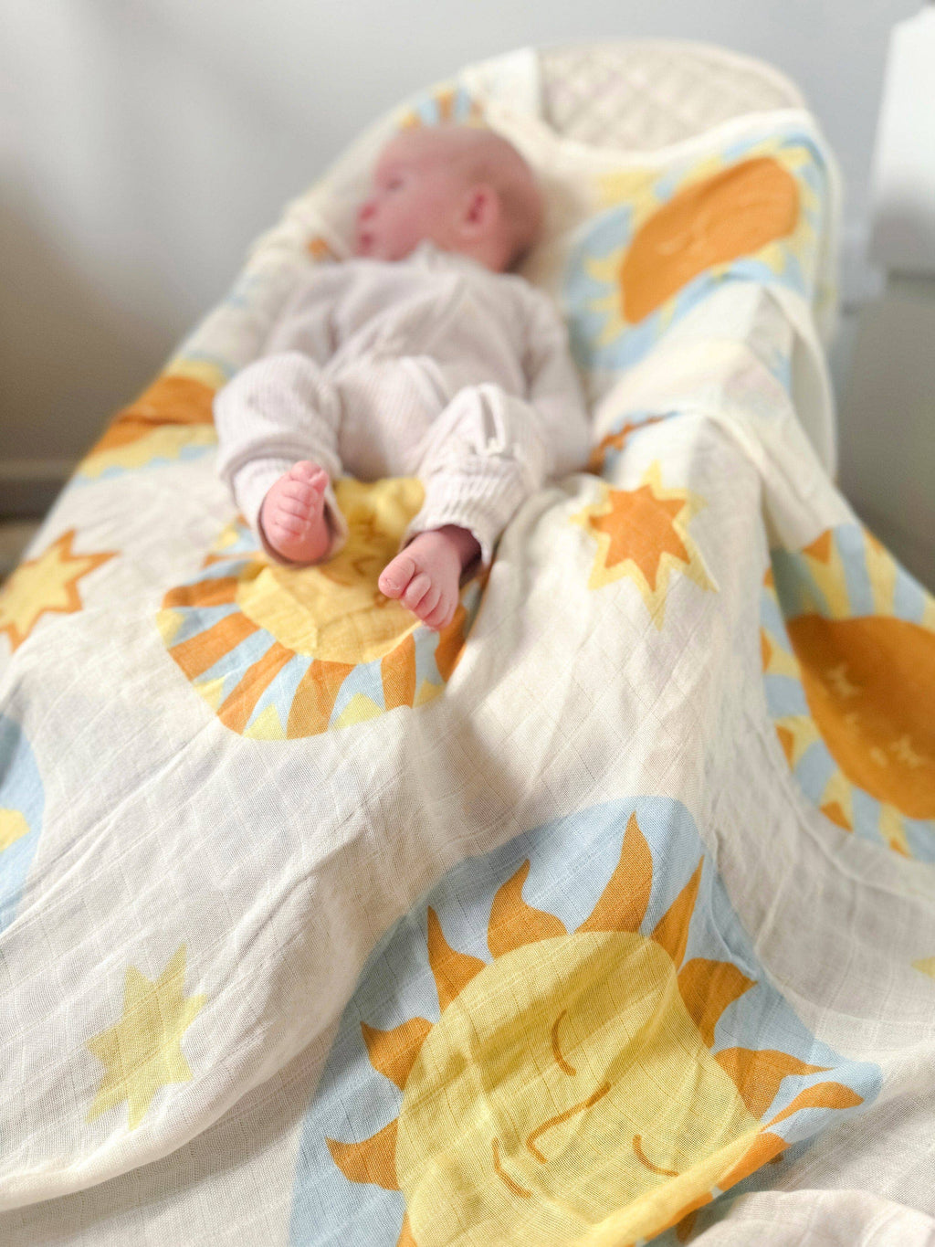 Organic Muslin Swaddle - Sunny Day: Sunny Day