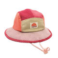 Rad Kid 5 Panel Spliced Bucket Hat - Berry Nice: TODDLER