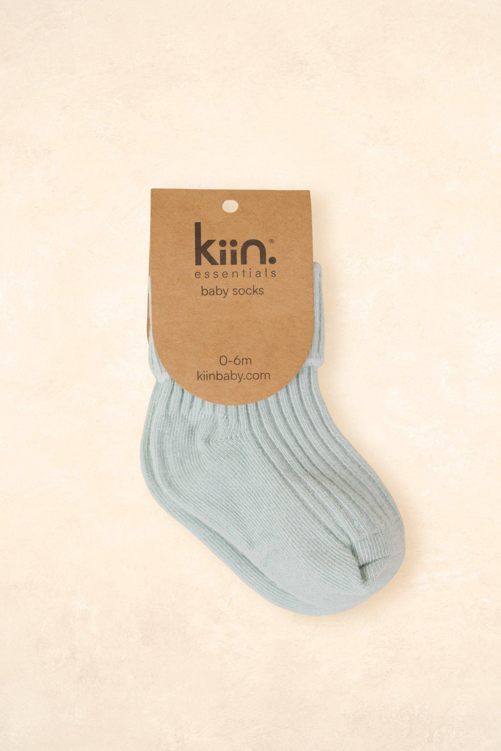 Cotton Ribbed Baby Socks: Blue / 0 - 6 Months