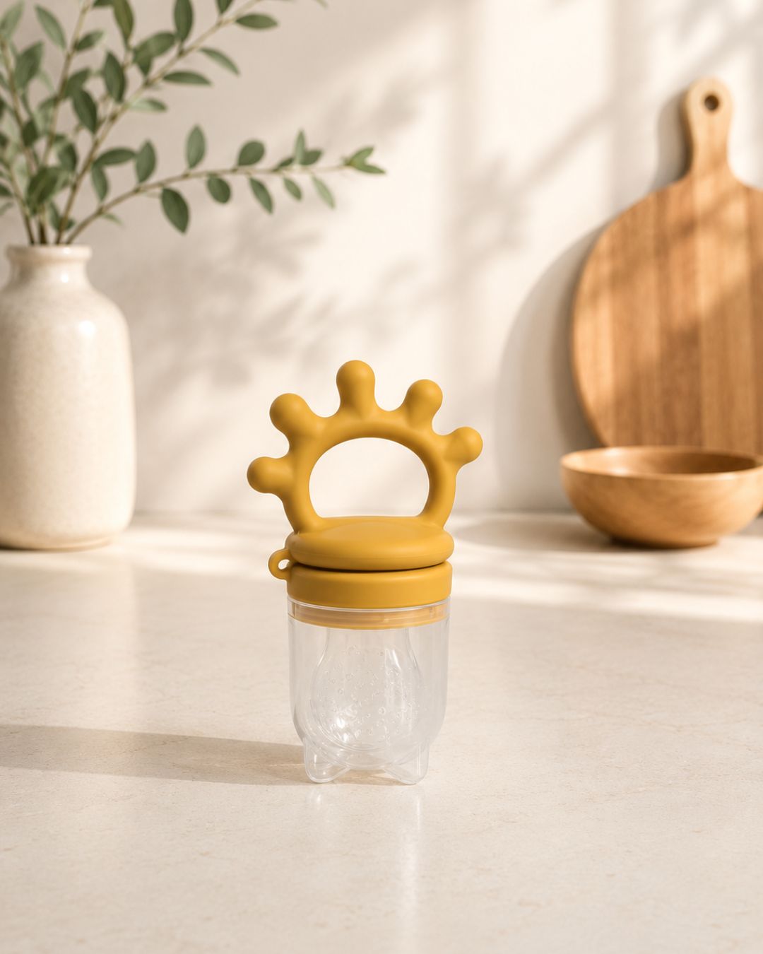 Lookbub Bubs Food Feeder - Mustard