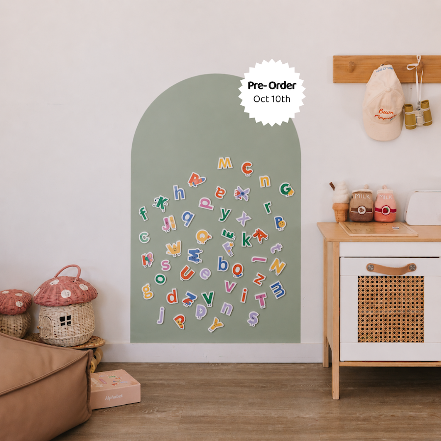 Magnetic Playwall™ | Renter-Friendly Magnetic Wall Decal: Lavender