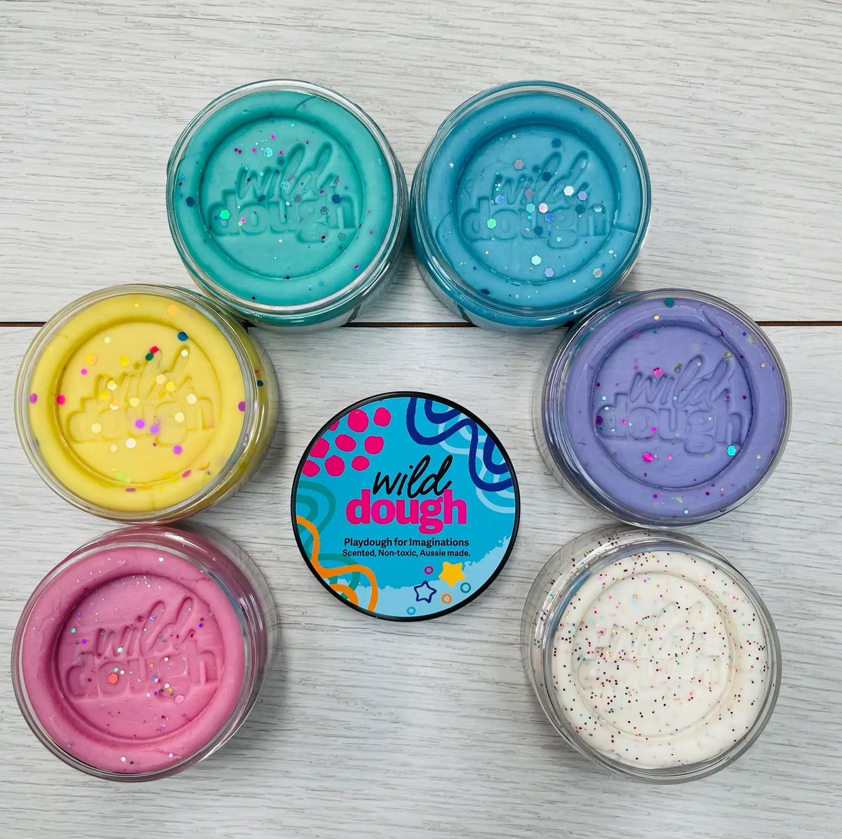 Mermaid Mint Playdough - Glitter (w/s)