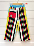 Liquorice Stripe Terry Pants | Size 3