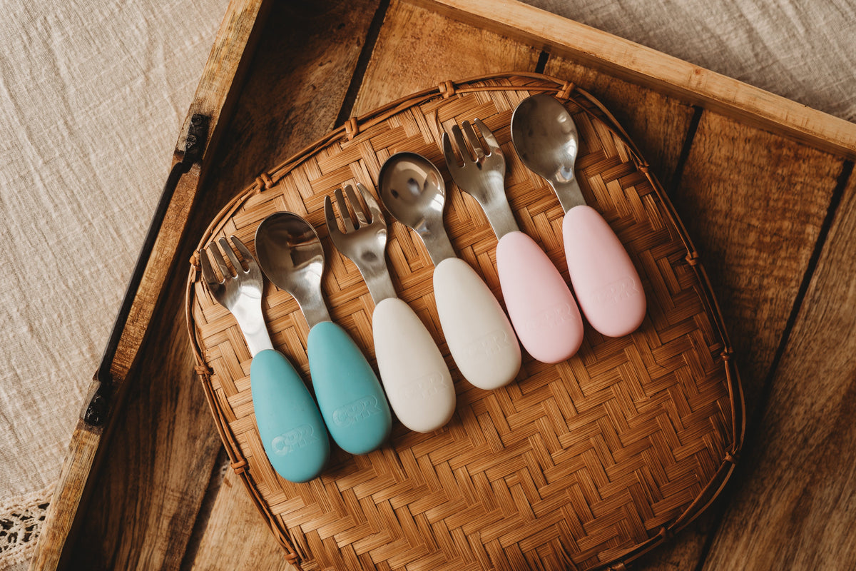 Creative Play Resources Silicone & Stainless Steel Cutlery Set