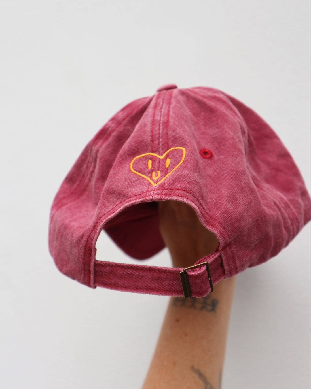 Heart Full Adults Cap: Cobalt/white