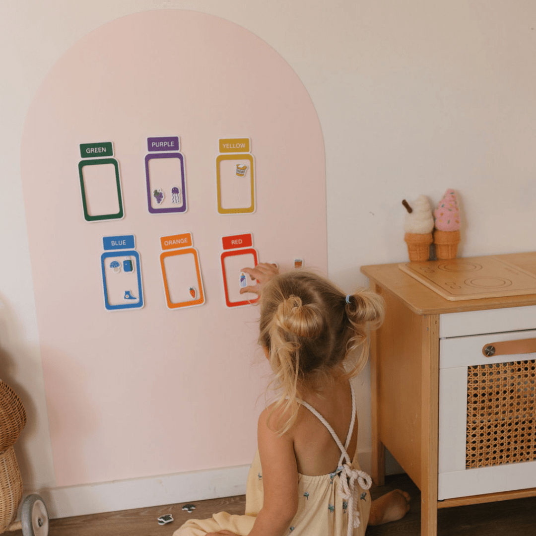 Magnetic Playwall™ | Renter-Friendly Magnetic Wall Decal: Rose