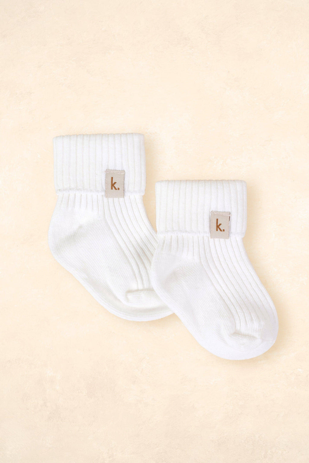 Cotton Ribbed Baby Socks: Blue / 0 - 6 Months