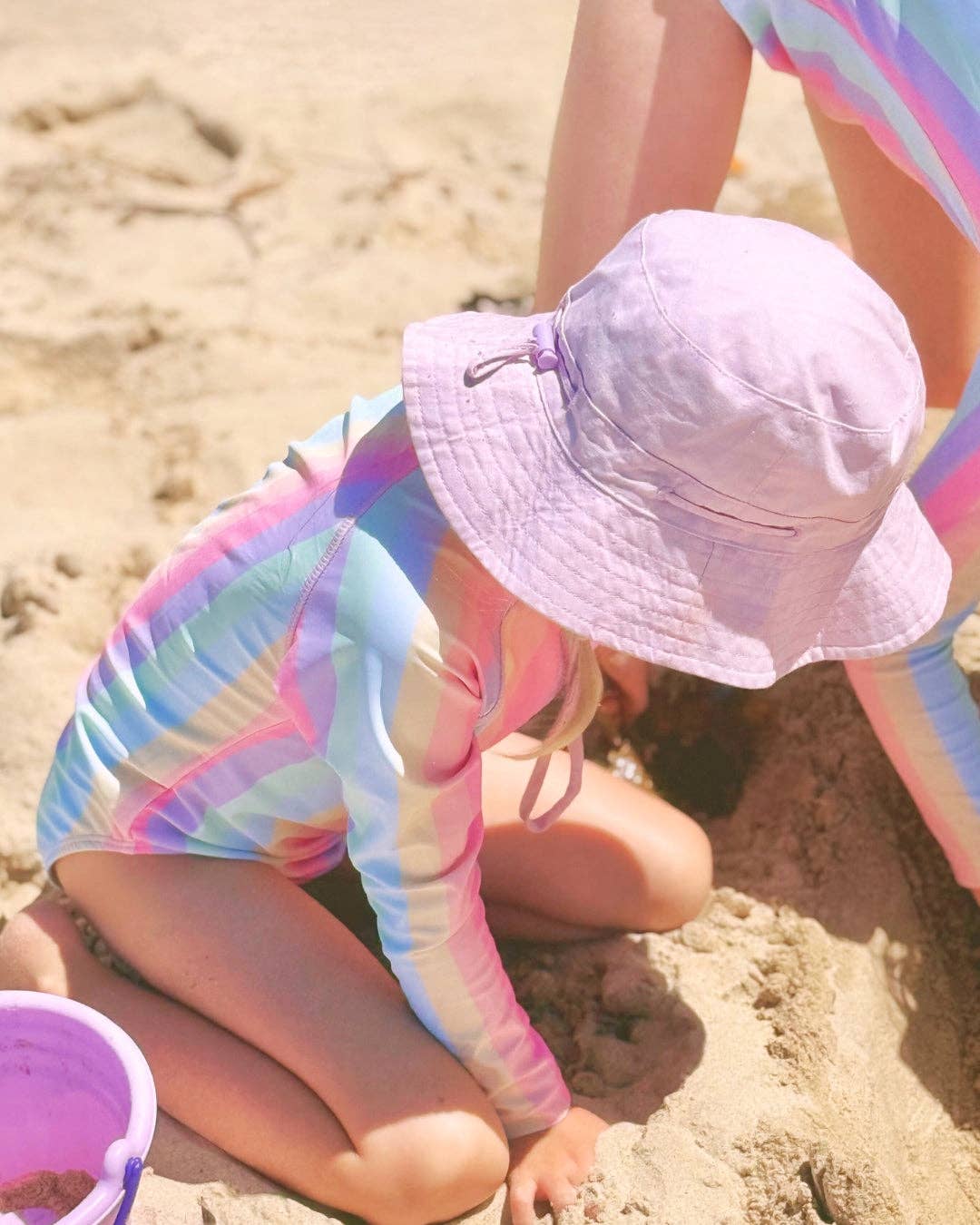 Cotton Sun Hat: Golden Tan / XS