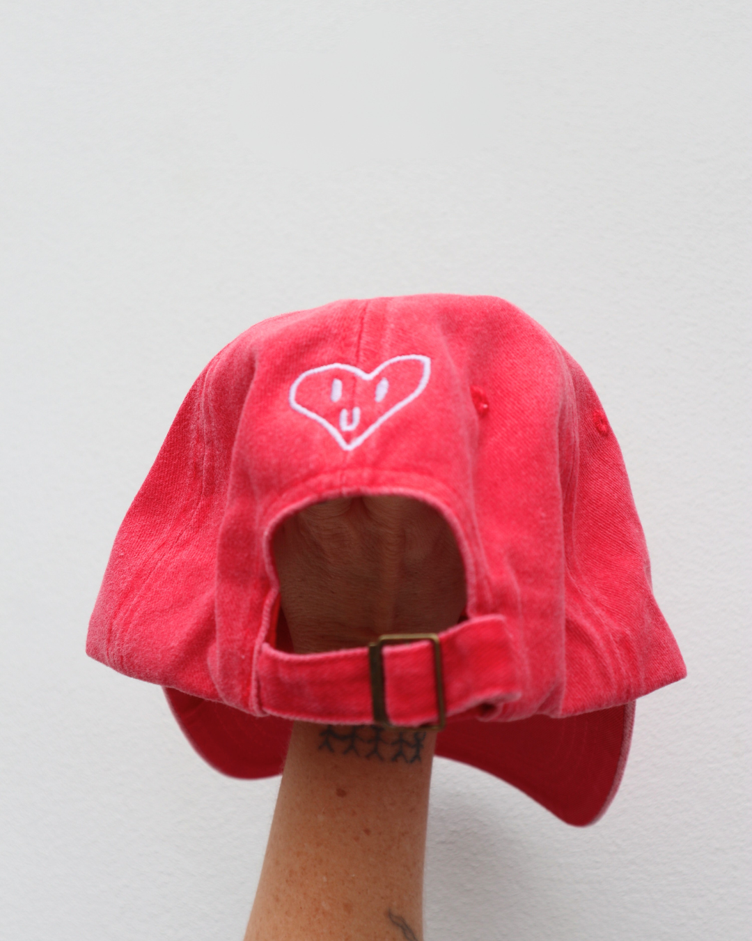 Heart Full Adults Cap: Cobalt/white