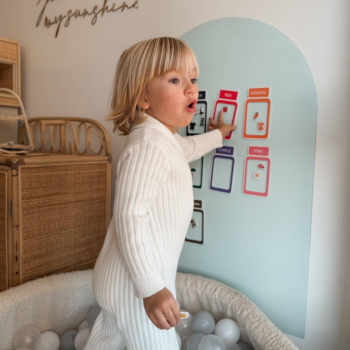 Magnetic Playwall™ | Renter-Friendly Magnetic Wall Decal: Sky