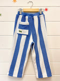 Blue Stripe Terry Pants | Size 5