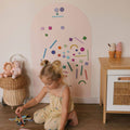 Magnetic Playwall™ | Renter-Friendly Magnetic Wall Decal: Rose