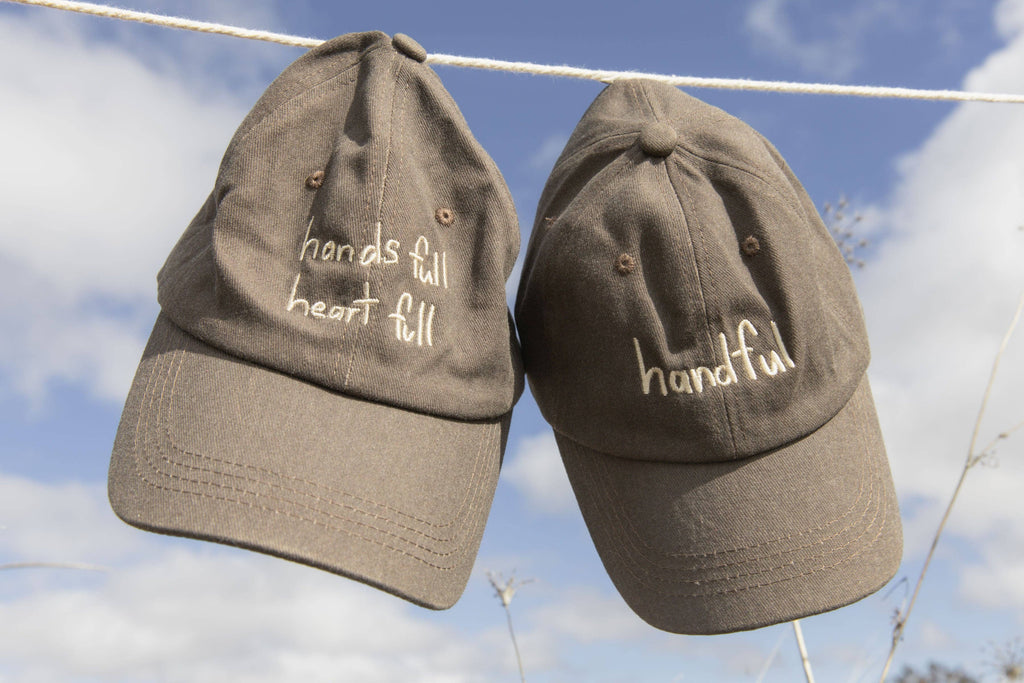 Heart Full Adults Cap: Cobalt/white