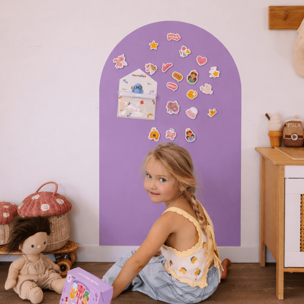 Magnetic Playwall™ | Renter-Friendly Magnetic Wall Decal: Clay