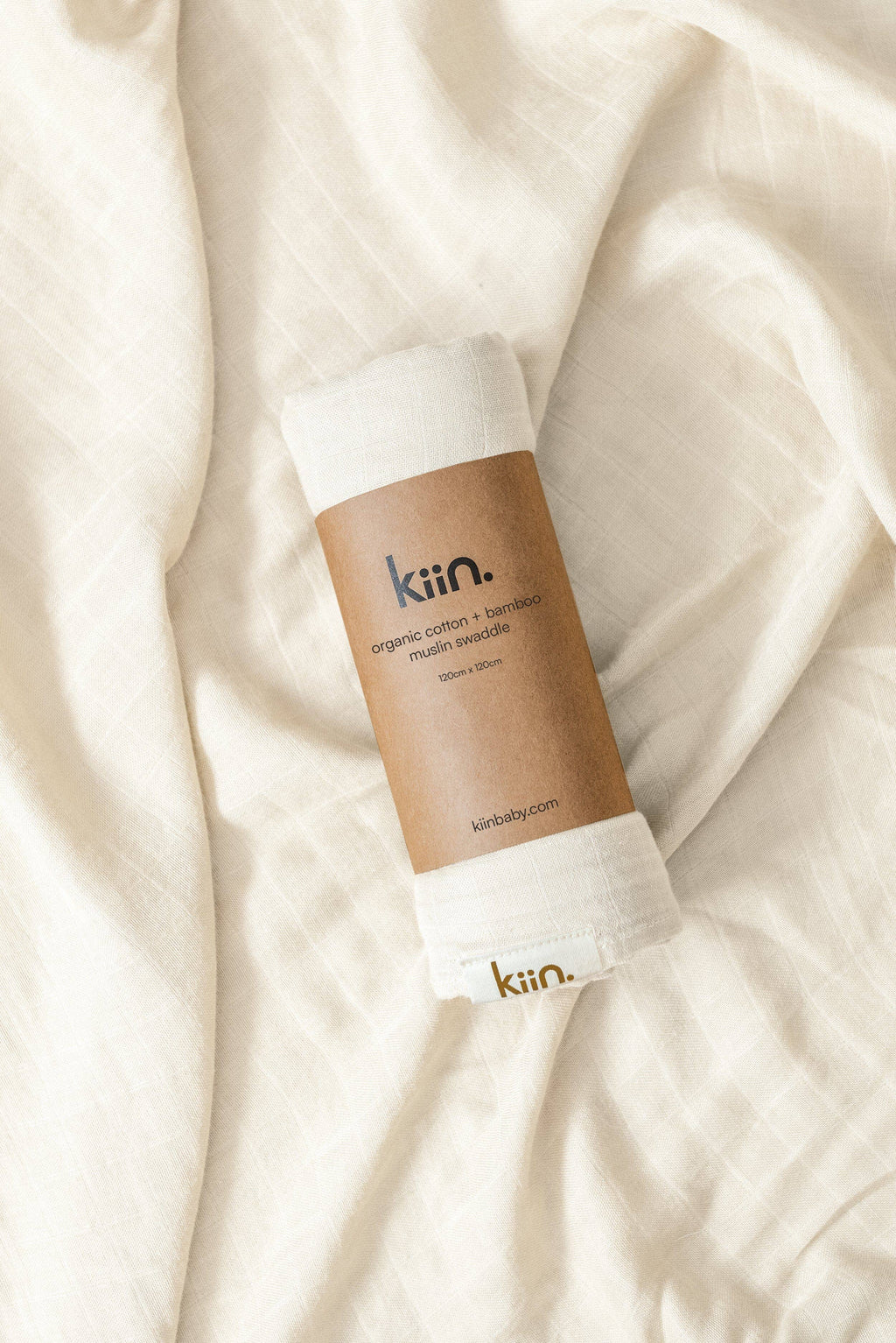 Organic Muslin Swaddle: Caramel