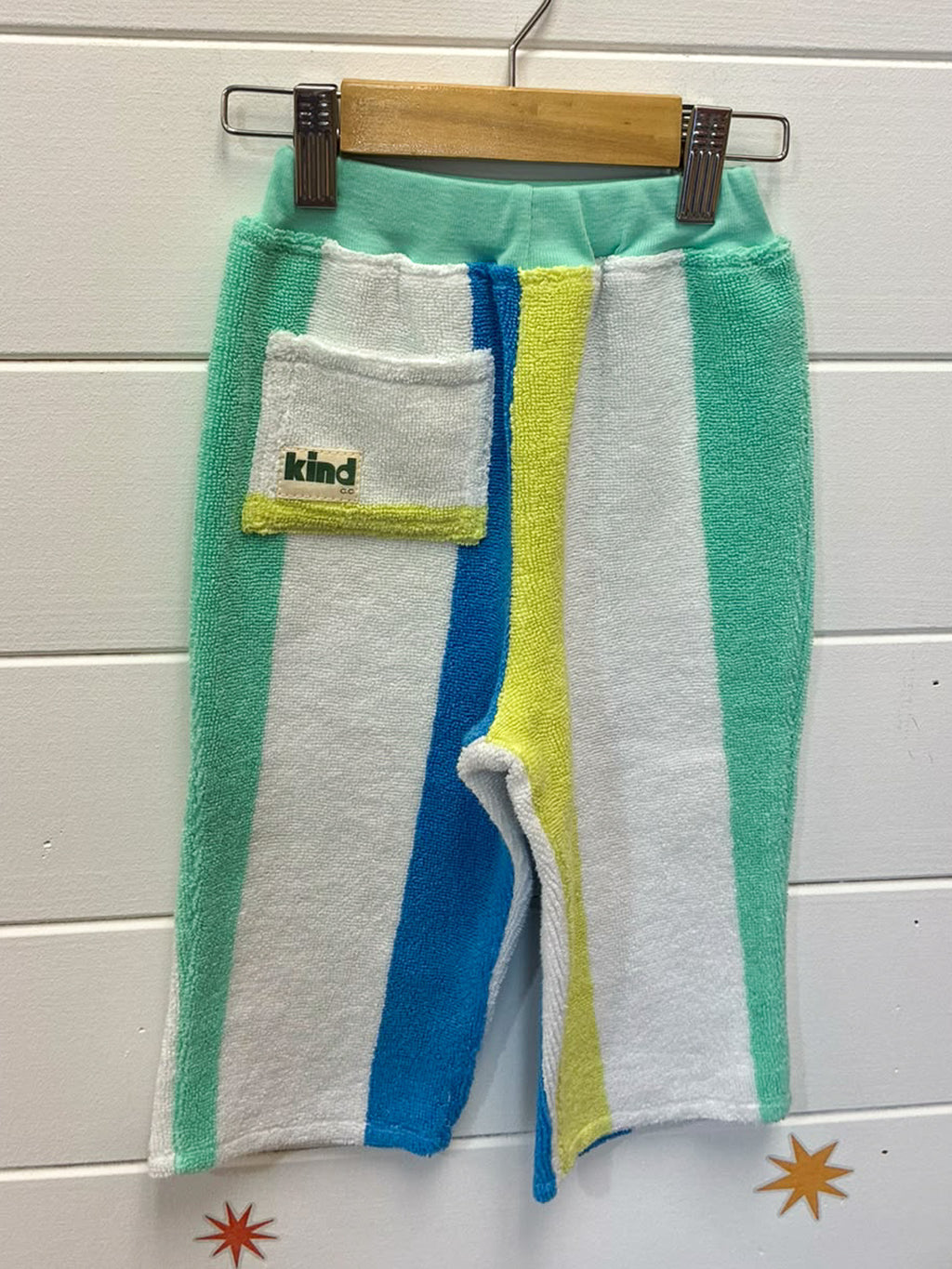 Kind Clothes Club Electric Stripe Terry Pants - Size 1