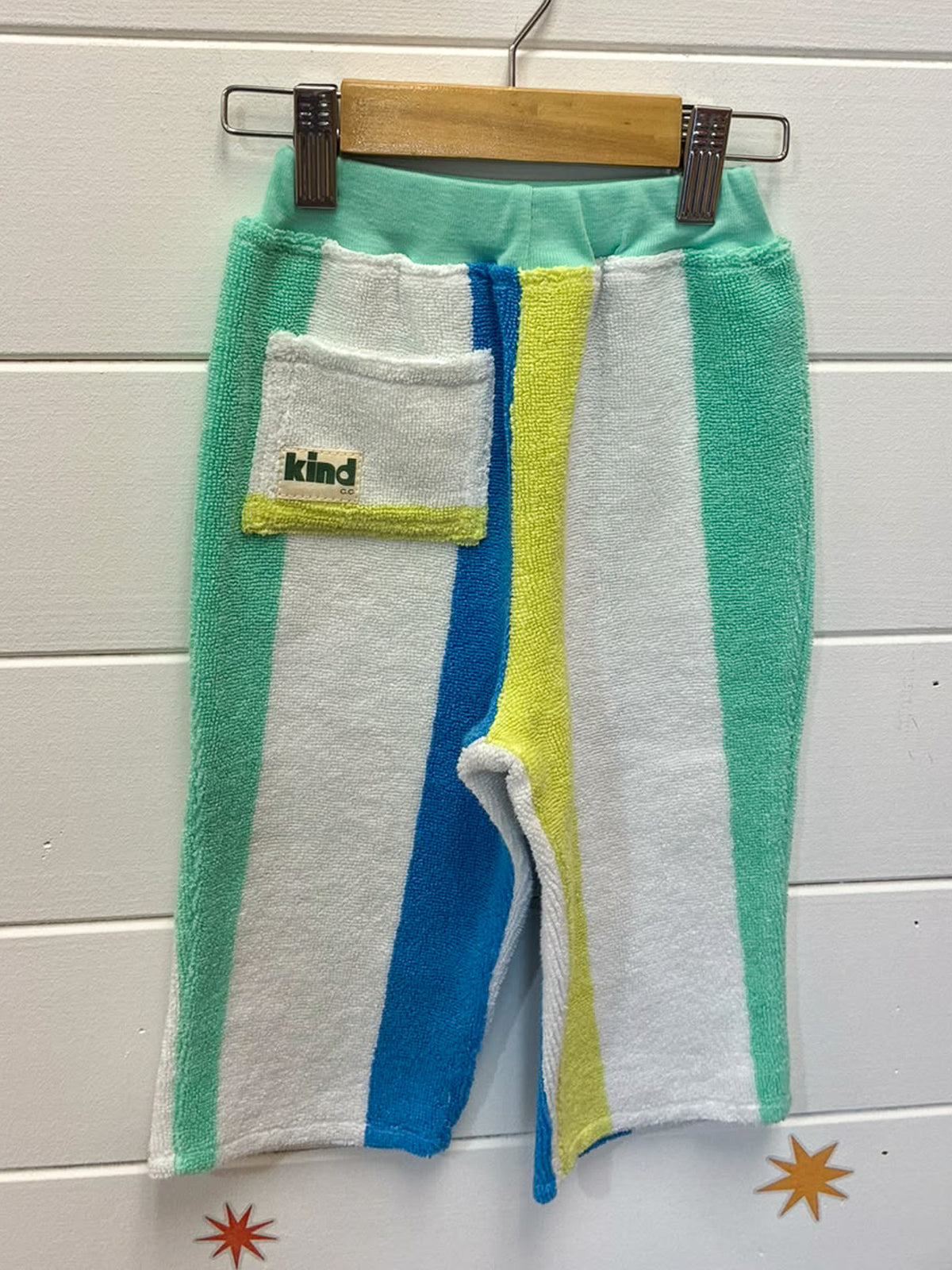 Kind Clothes Club Electric Stripe Terry Pants - Size 1