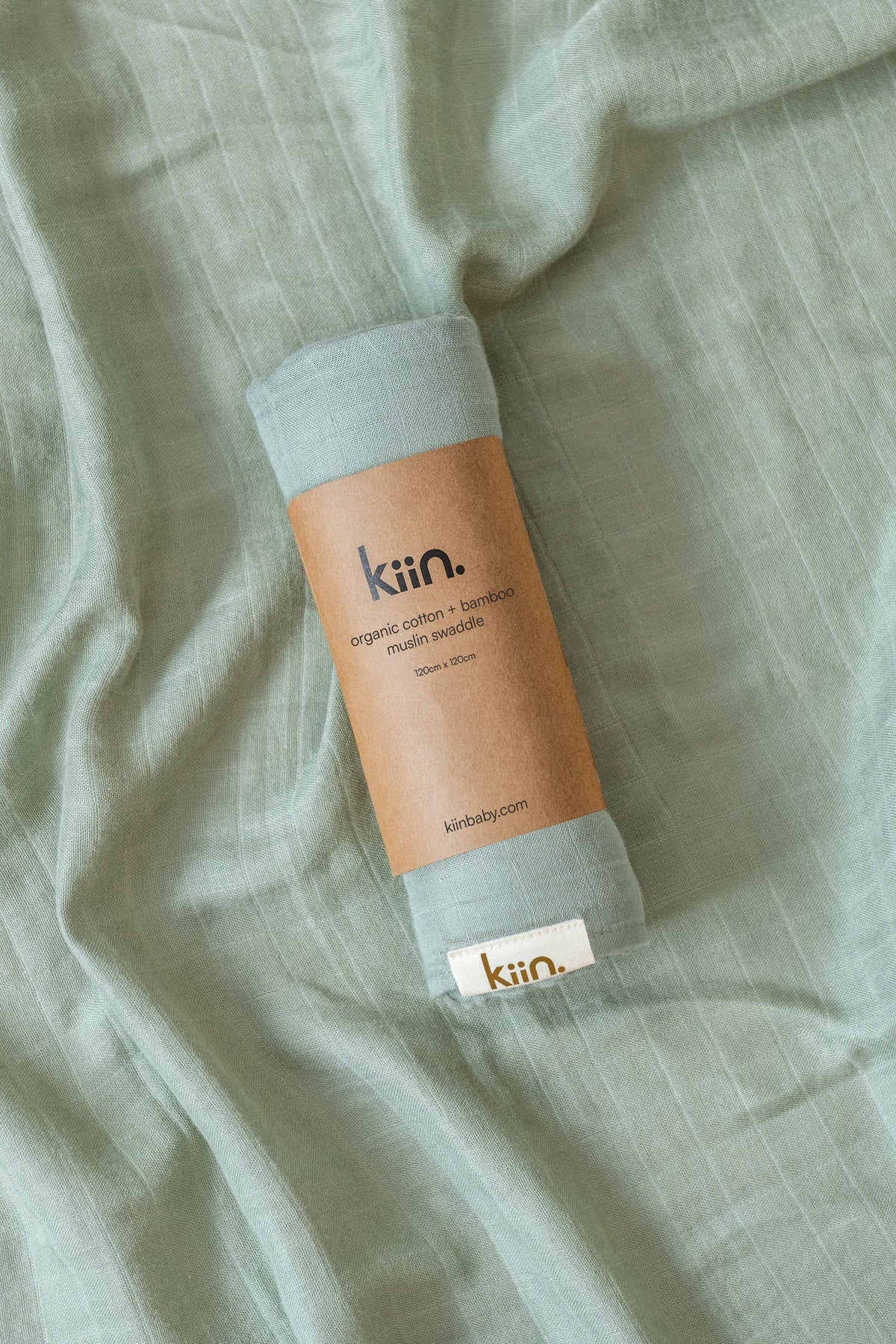 Organic Muslin Swaddle: Caramel
