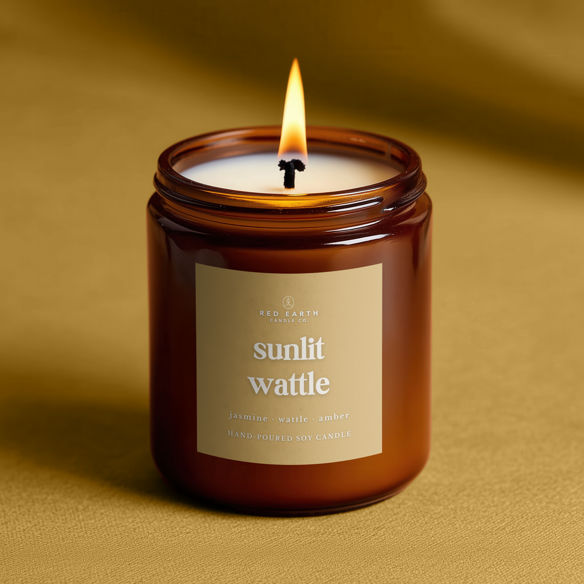 Sunlit Wattle Soy Candle | 40+hrs