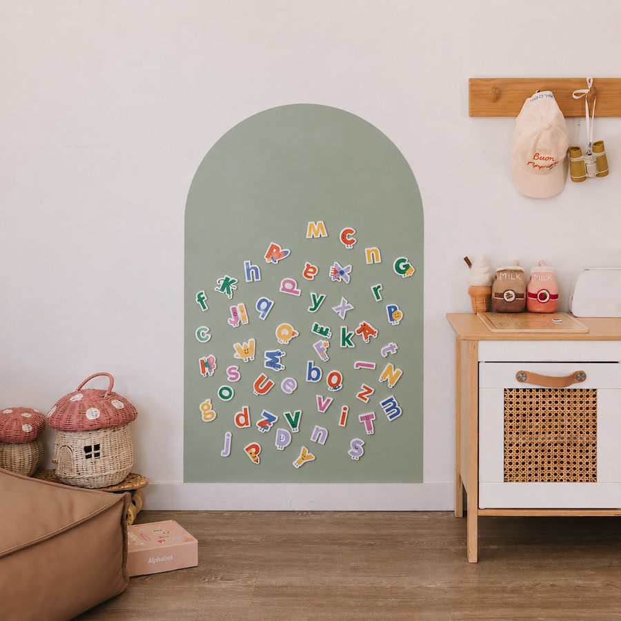 Magnetic Playwall™ | Renter-Friendly Magnetic Wall Decal: Lavender