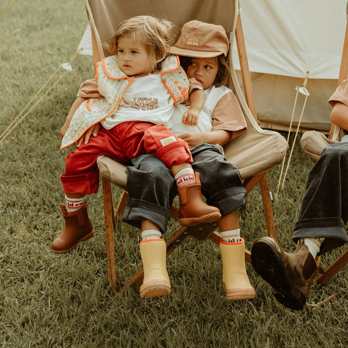 Rad Kid Organic Cotton Crew Socks - Pink: KIDS (4-8 years)