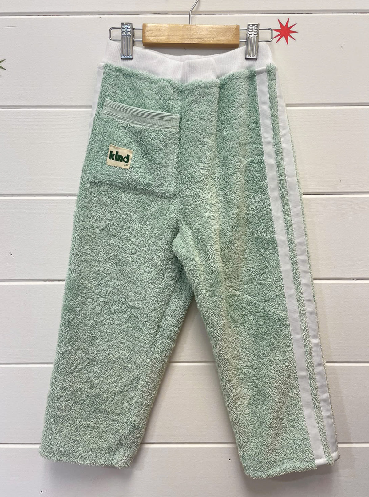 Sea Foam Terry Pants | Size 5