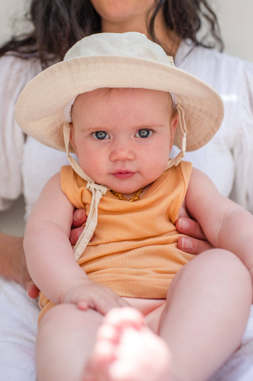 Cotton Sun Hat: Lilac / Small