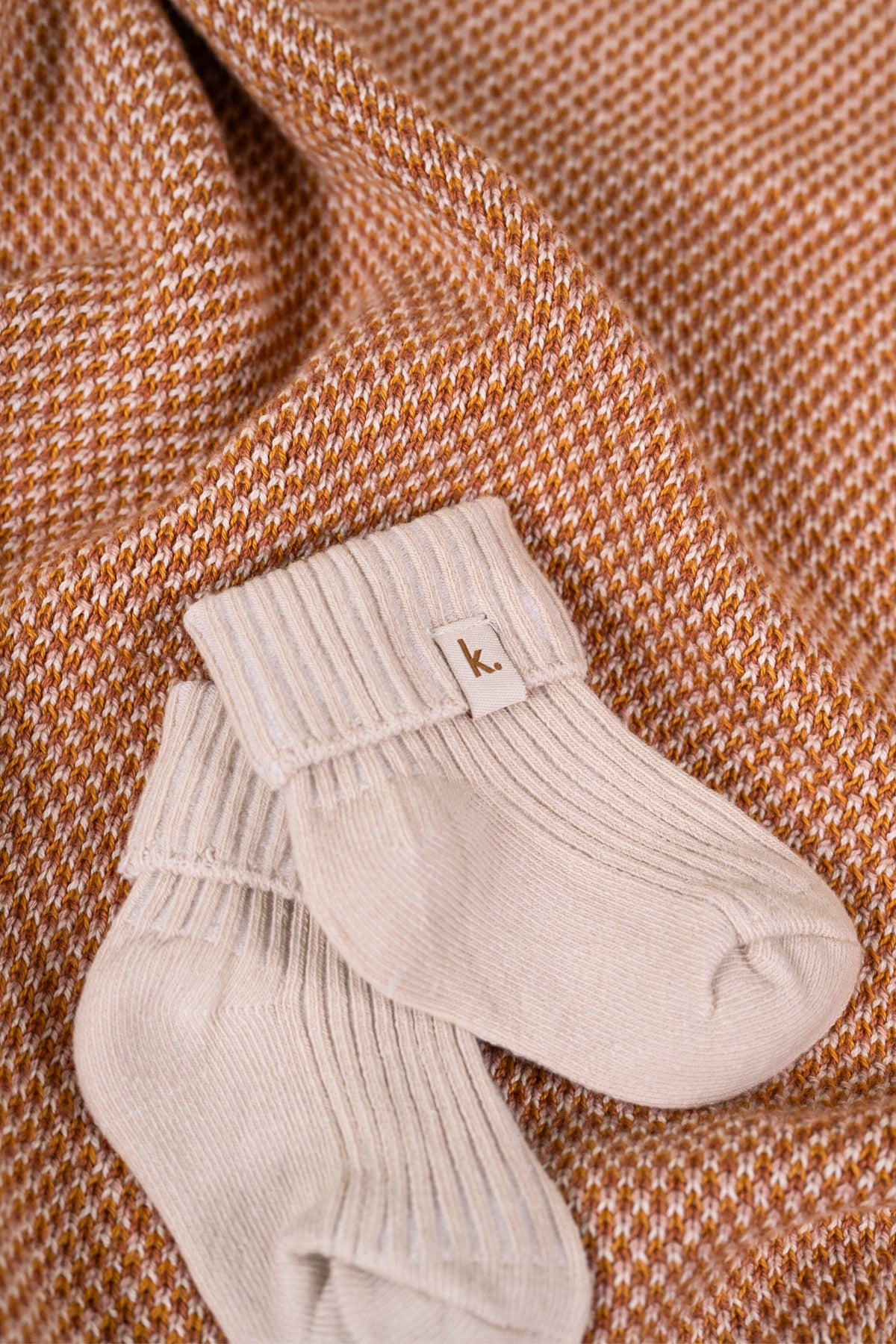 Cotton Ribbed Baby Socks: Sage / 6-12 Months