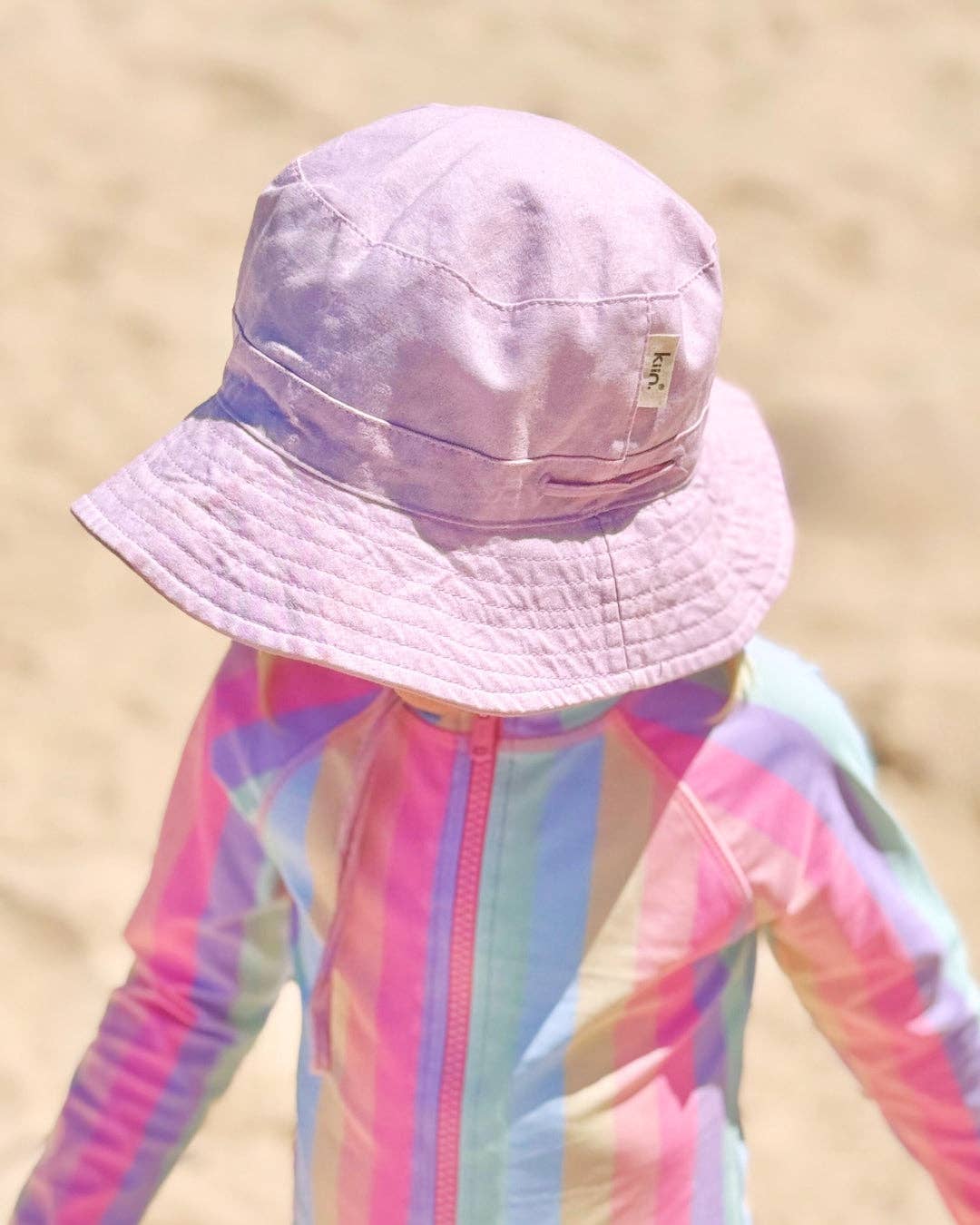 Cotton Sun Hat: Toffee / Small