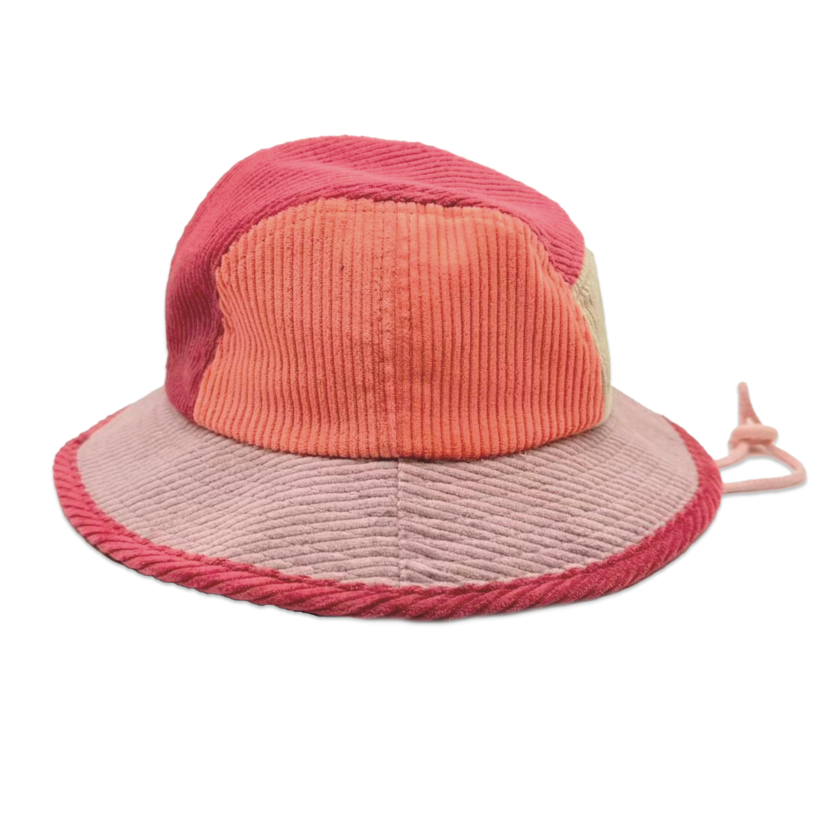 Rad Kid 5 Panel Spliced Bucket Hat - Berry Nice: KIDS