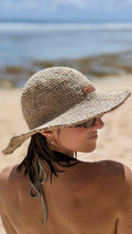 Beige Hemp Hat - Wide Brim